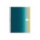 CUADERNO ESPIRAL MARCA MIQUELRIUS DIN A4 120 HOJAS 70 GR CUADRO 5 MM TAPA POLIPROPILENO AURORA ICELAND