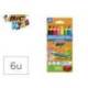 LAPICES BIC MULTISUPERFICIES TRIANGULARES MINA BORRABLE CAJA DE 6 UNIDADES COLORES SURTIDOS