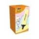 ROTULADOR BIC FLAT FLUORESCENTE COLOR AMARILLO PASTEL CAJA DE 12 UNIDADES
