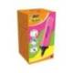 ROTULADOR BIC FLAT FLUORESCENTE COLOR ROSA NEON CAJA DE 12 UNIDADES