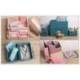 CAJA MULTIUSOS MARCA EXACOMPTA SMART CASE DIN A5+ PLASTICO RECICLADO PLEGABLE COLOR ROSA VIEJO 275X40X190 MM