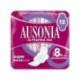 COMPRESA MARCA AUSONIA ULTRAFINA SUPER CON ALAS CAJA DE 12 UNIDADES
