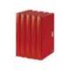 CARPETA LEITZ RECYCLE CLASIFICADOR FUELLE POLIPROPILENO 5+1 COMPARTIMENTOS DIN A4 COLOR ROJO