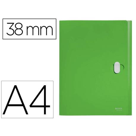 CARPETA DE PROYECTOS LEITZ RECYCLE DIN A4 POLIPROPILENO LOMO 38 MM COLOR VERDE