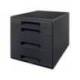 FICHERO CAJONES DE SOBREMESA LEITZ RECYCLE 4 CAJONES NEGRO 287X270X363 MM