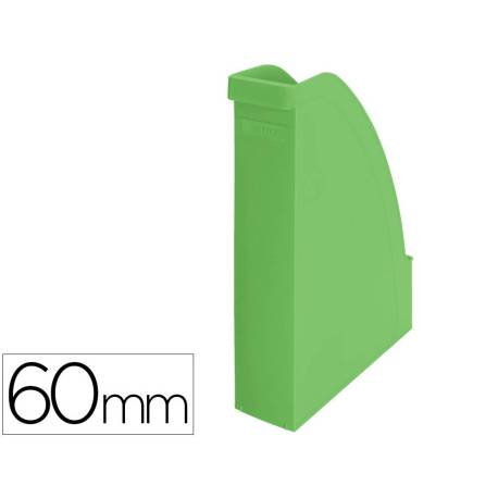 REVISTERO LEITZ RECYCLE PLASTICO LOMO 60 MM COLOR VERDE 78X308X278 MM