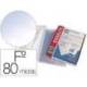 FUNDA MULTITALADRO MARCA ESSELTE FOLIO PVC CRISTAL 80 MC CON REFUERZO CAJA DE 100 UNIDADES
