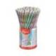 LAPIZ DE GRAFITO MARCA MAPED PLASTICO GLITTER DECO HB CON GOMA COLORES SURTIDOS