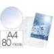 FUNDA MULTITALADRO MARCA DURABLE PREMIUM DIN A4 POLIPROPILENO 80 MC CRISTAL BOLSA DE 100 UNIDADES