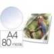 FUNDA MULTITALADRO MARCA DURABLE PREMIUM DIN A4 POLIPROPILENO 80 MC CRISTAL CON BORDE COLOR BLANCO BOLSA DE 10 UNIDADES
