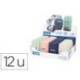 SACAPUNTAS MARCA MILAN COMPACT SERIE 1918 PLASTICO 2 USOS CON GOMA DE BORRAR EXPOSITOR DE 16 UNIDADES COLORES