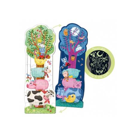 PUZLE MARCA GOULA XXL 27 PIEZAS DIA Y NOCHE REVERSIBLE