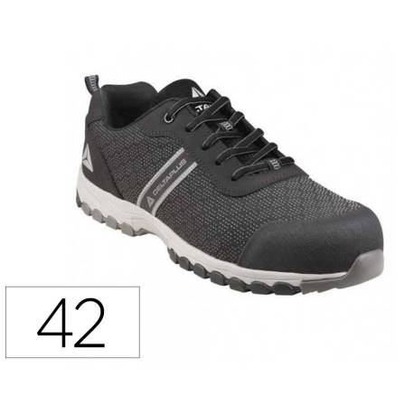ZAPATO DE SEGURIDAD MARCA DELTAPLUS BOSTON DEPORTIVO POLIESTER CON REFUERZO TPU SUELA SELLADA NEGRO TALLA 42