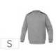 SUDADERA MARCA DELTAPLUS SWEAT OLINO CON REFUERZO EN ESPALDA Y CODOS GRIS TALLA S