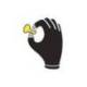 GUANTES DELTAPLUS POLIESTER IMPREGANDO LATEX PALMA Y DEDOS COLOR NARANJA FLUOR/NEGRO TALLA 9