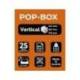 FICHERO DE CAJONES SOBREMESA MARCA EXACOMPTA POP BOX TRANSLUCIDO 4 CAJONES MULTICOLOR