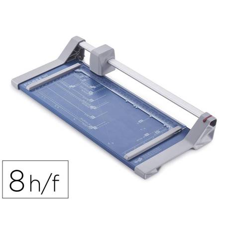 CIZALLA DE RODILLO MARCA DAHLE 507 CON BASE METALICA DIN A4 CAPACIDAD DE CORTE 8 HOJAS