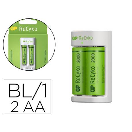 CARGADOR DE PILAR RECARGABLES MAXELL GP AA/AAA INCLUYE 2 PILAS AA 2100 MAH