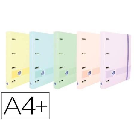 CARPETA CON RECAMBIO MARCA OXFORD EUROPEANBINDER LIVE&GO POLYFOAM 4 ANILLAS 35 MM CUADRO 5 MM DIN A4+ COLORES SURTIDOS