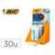 BOLIGRAFO MARCA BIC CUATRO COLORES DECORADOS PUNTA DE 1 MM EXPOSITOR DE 30 UNIDADES