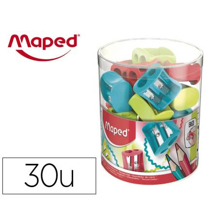 SACAPUNTAS PLASTICO MAPED VIVO 2 USOS COLORES SURTIDOS "NO SE PUEDEN ELEGIR"