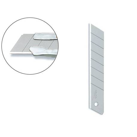 REPUESTO CUCHILLA CUTTER MARCA OLFA ANCHO 18 MM PARA CUTER L-1 BLISTER DE 10 UNIDADES
