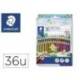 Lapices de colores Staedtler Wopex ecológicos 36 colores largos