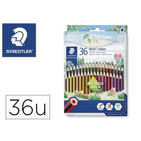 Lapices de colores Staedtler Wopex ecológicos 36 colores largos