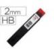 MINAS MARCA ROTRING GRAFITO 2 MM HB ESTUCHE DE 12 MINAS