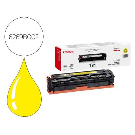 TONER CANON 731 LBP7100CN / LBP7100CW COLOR AMARILLO 1500 PAG