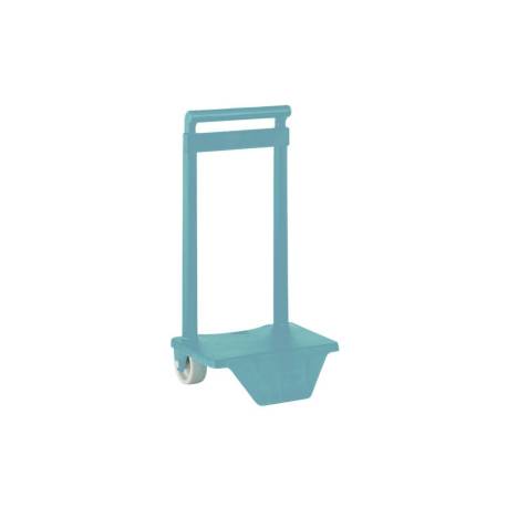 CARRO ESCOLAR SAFTA PORTAMOCHILA GUARDERIA TURQUESA PVC