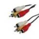Cable RCA Mediarange longitud 3 metros audio y video 2 conectores