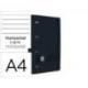 ARCHIVADOR MARCA OXFORD EUROBINDER+ LIVE&GO POLYFOAM DIN A4+ 120 HOJAS HORIZONTAL COLOR NEGRO