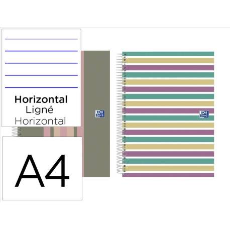CUADERNO MARCA ESPIRAL OXFORD EUROPEANBOOK 5 TAPA EXTRADURA DIN A4+ 120 HOJAS HORIZONTAL