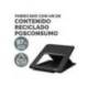 SOPORTE ELEVADOR MARCA FELLOWES BREYTA PARA PORTATIL 14" PLASTICO RECICLADO COLOR NEGRO 14X235X268 MM