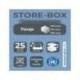 Fichero cajones sobremesa Exacompta Big-Box plus Iderama Arlequin con 5 cajones apaisado multicolores