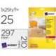 Etiquetas adhesivas marca Avery din A4 imprimibles transparente 210x297 mm