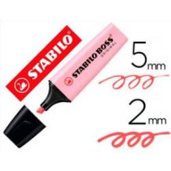 Rotulador Stabilo Boss Pastel 70 Rubor Rosa