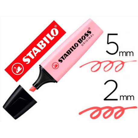 Rotulador Stabilo Boss Pastel 70 Rubor Rosa