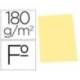 Subcarpetas cartulina Gio folio amarillo pastel 180 g/m2