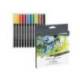 Rotulador Lyra Duo Art Pen doble punta fina y gruesa caja de 12 unidades