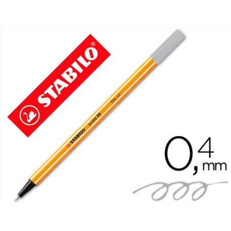 Rotulador Stabilo point 88/94 gris