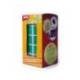 Gomets Apli cuadrados color verde 20x20mm