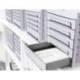 Fichero cajones de sobremesa q-connect 305x370x215 mm bandeja organizadora superior 5 cajones color gris opaco
