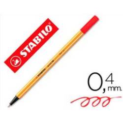 Rotulador Stabilo point 88/40 Color rojo