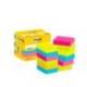 Bloc de notas adhesivas quita y pon post-it 38x51 mm colores neon. Pack de 12 blocs