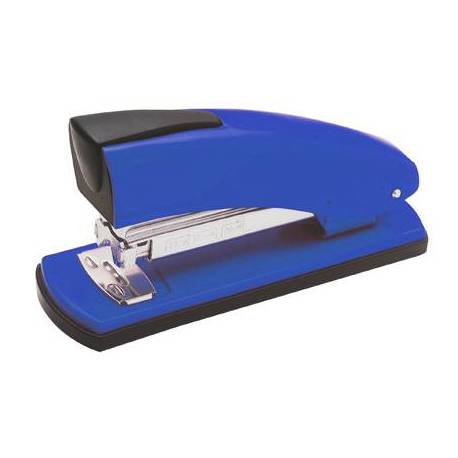 Grapadora Petrus 2001p color azul capacidad 20 hojas.