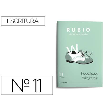 Cuaderno Rubio Escritura nº 11 Para mejorar la letra y la ortografía con letra continua