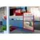 Porta anuncios magnetico adhesivo A4 rojo
