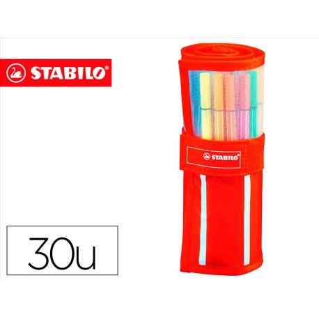 Rotulador Stabilo pen 68 Neon estuche 24+6 neón